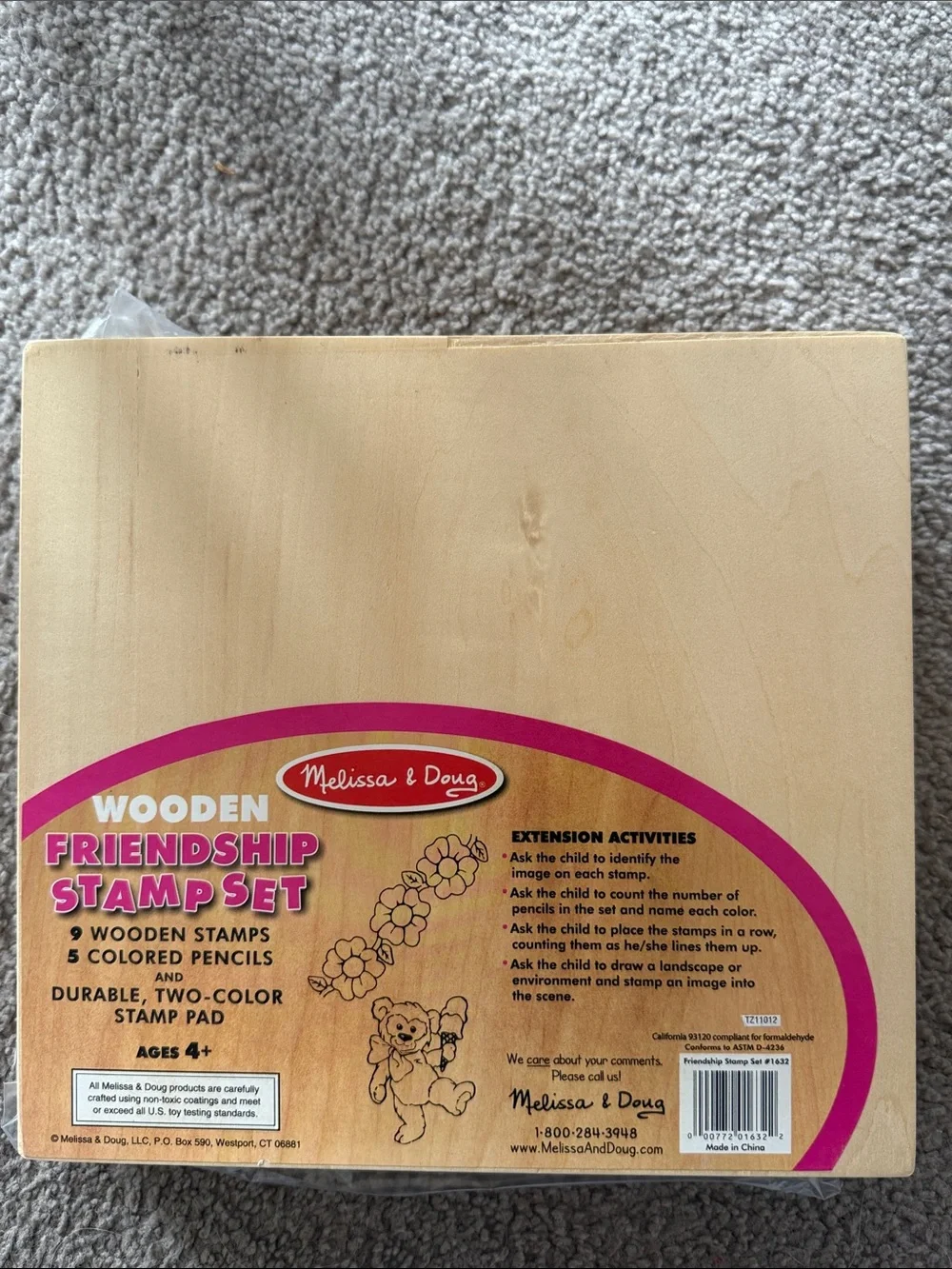 Melissa & Doug flaws colored
